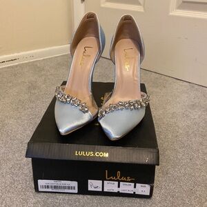 Lulus Kastra Light Blue Heels -Size 6.5